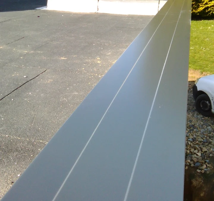 Couvertine sur acrotère de toit terrasse